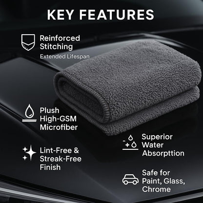 PAKS 3 Pack Reusable Microfiber Towels (3 Count)