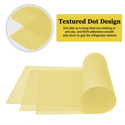 12Pcs Refrigerator Liners Washable Fridge Shelf Liners Mats for Freezer Glass Shelves Kitchen Cabinets Cupboards Drawers