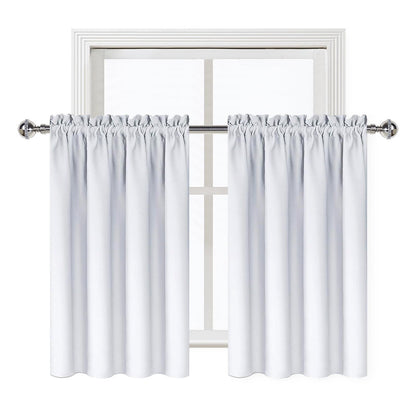 Short Blackout Curtains 42 x 36 Inch Long for Kitchen RV Bunk 2 Panels (2 Count)