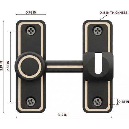 Barn Door Privacy Latch