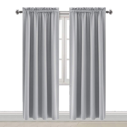 Blackout Curtains for Bedroom Living Room 38 x 84 Inch Long 2 Panels (2 Count)