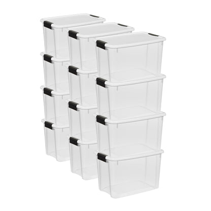 Ultra Latch Box with Lids for Home and Office (12 Count)