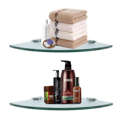 Corner Glass Shower Caddy 2 Pack 8MM (2 Count)