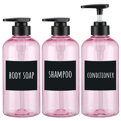 16.9oz 3Pcs Refillable Shower Bottles (3 Count)