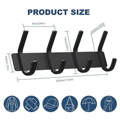 Wall Hooks Heavy Duty Aluminum Towel Hooks for Hanging Coat
