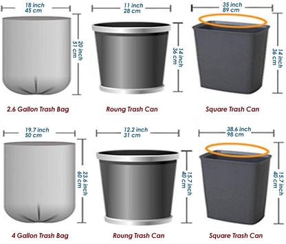 Small Trash Bags 2.6 Gallon (100 Count)