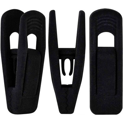 Black Velvet Hangers Clips 20 PCS (20 Count)