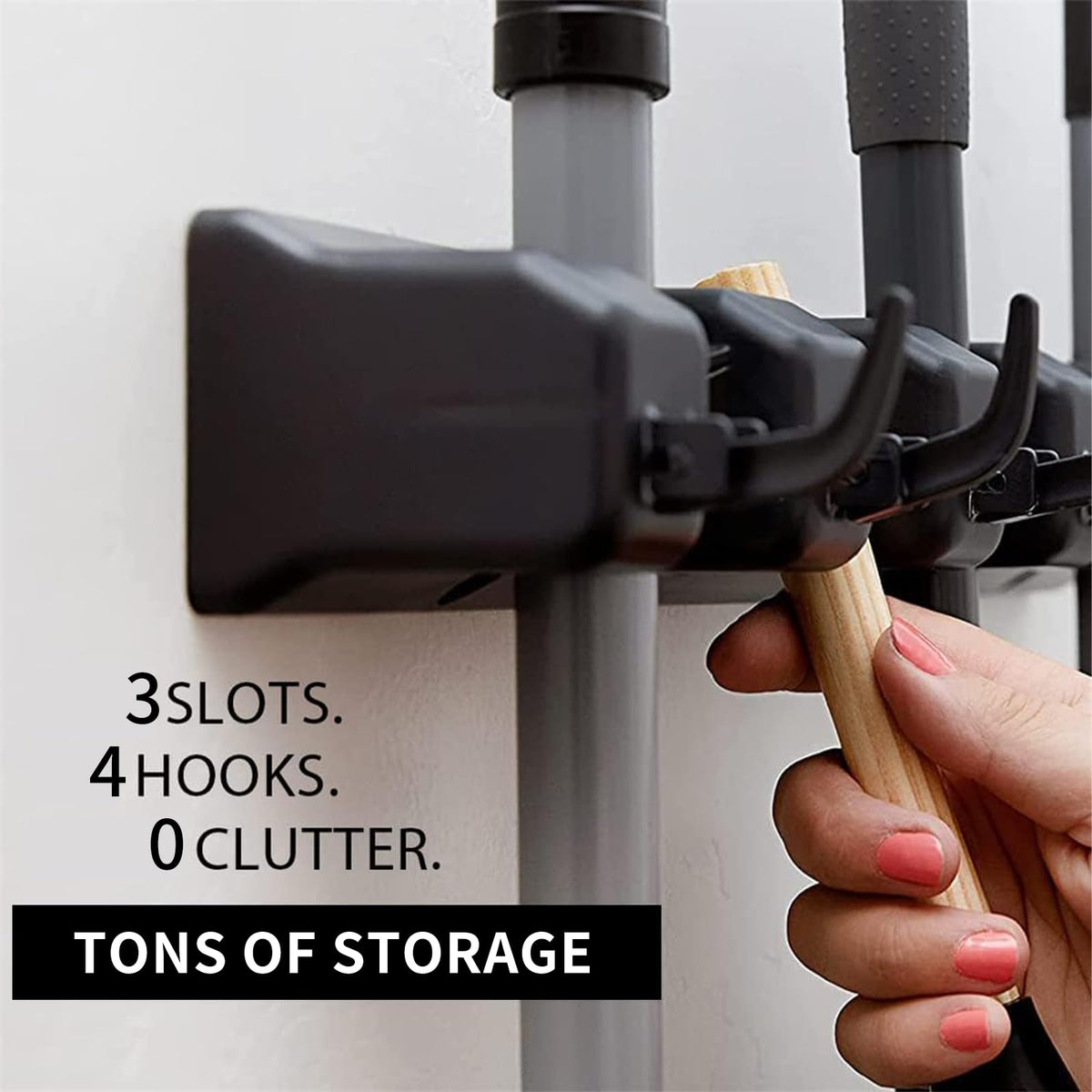 Broom and Mop Holder Wall Mount