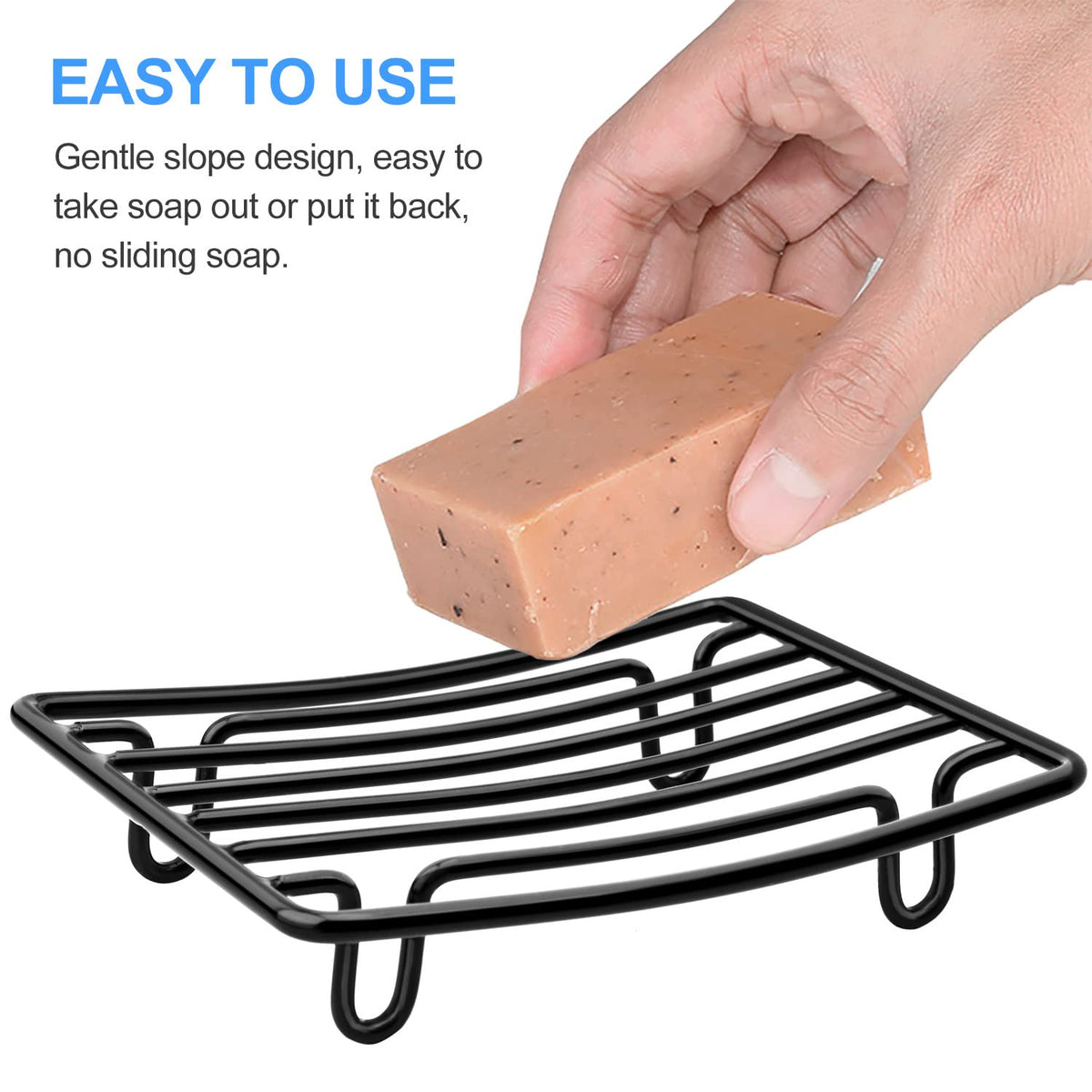 Soap Dish Stainless Steel Bar Soap Holder for Shower Bathroom