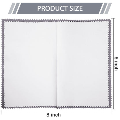 20 Pcs Silver Jewelry Polishing Cloths 6 x 8 inches Jewelry Cleaning Cloth Sterling Polish Cloths for Jewelry (20 Count)