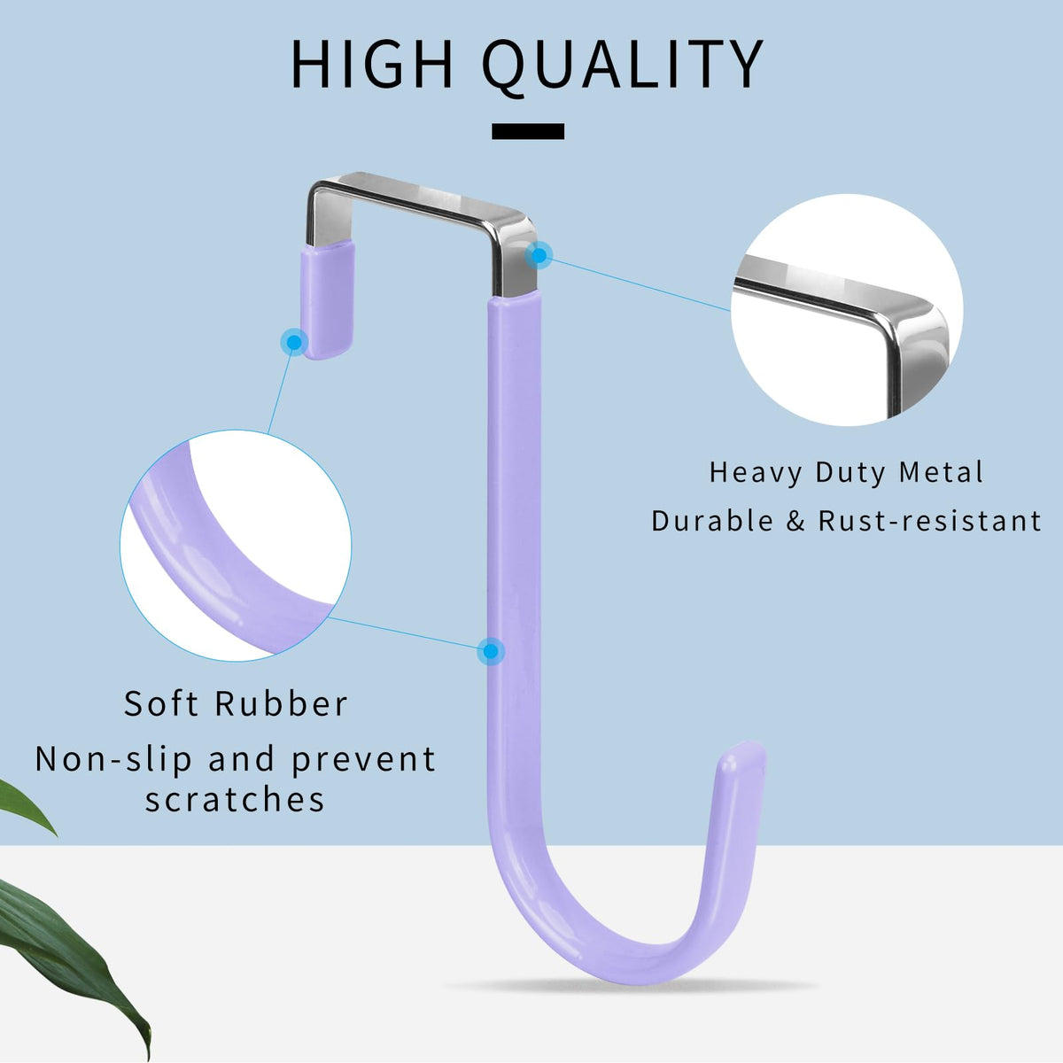 Over the Door Hooks (4 Count)