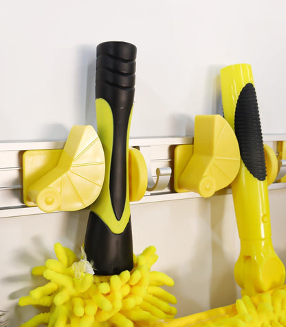 Wall Mounted Mop and Broom Holder Storage Organizer with Good Grip