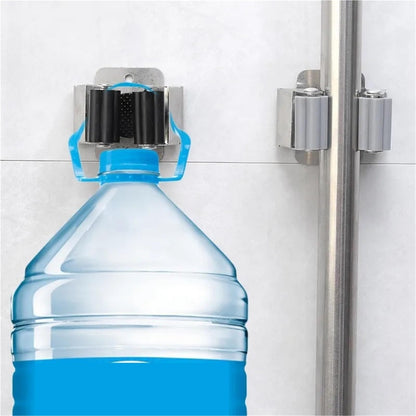 Broom Holder 18PCS Wall Mounted Mop Holder Multi
