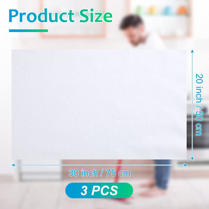 3 Pcs Extra Large Microfiber Cleaning Cloth 30" x 20" Washable Reusable Microfiber Towel Streak Free Lint Free Cloth for Cleaning Home Glass Office Window Bathrooms