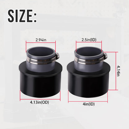 4" to 2.5'' Dust Collection Ports Port