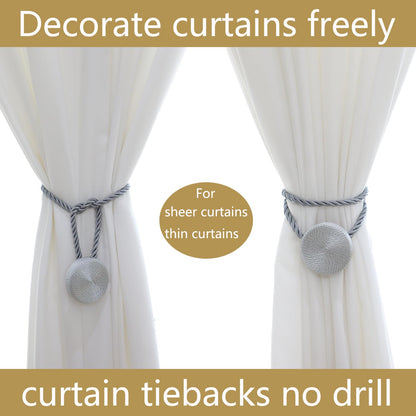 Magnetic Curtain Tiebacks (2 Count)