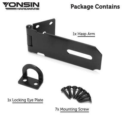 4" Door Padlock Safety Hasp Latch
