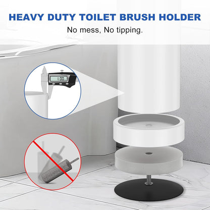 304 Stainless Steel Toilet Brush and Holder Set