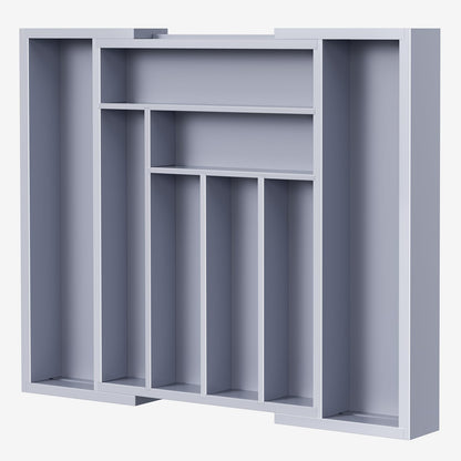 Bamboo Expandable Drawer Organizer for Utensils Holder