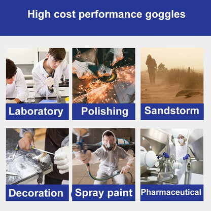 Anti Fog Protective Safety Goggles Clear Lens Wide