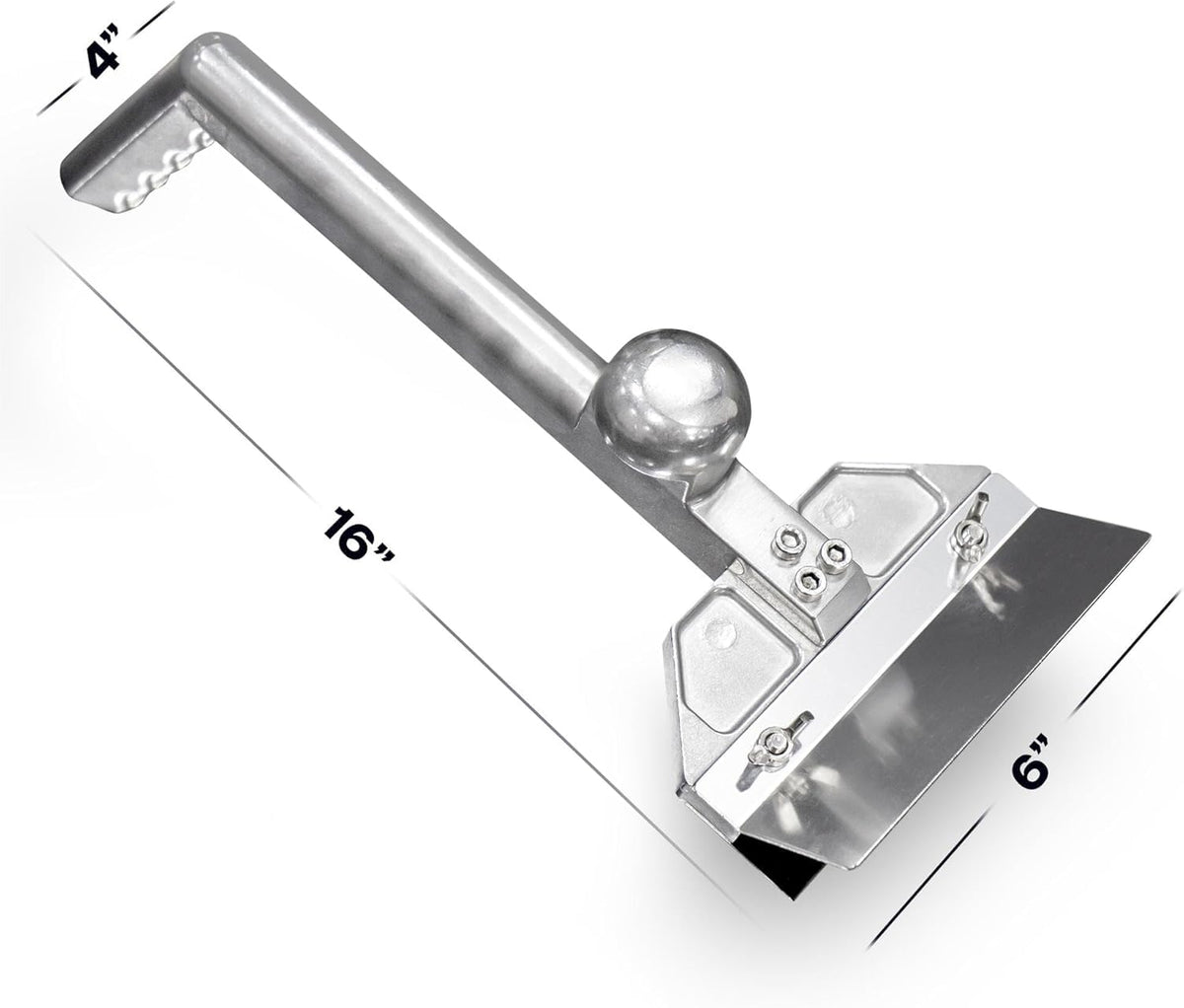 Professional Heavy Duty Grill Scraper for Flat Tops with Stainless Steel Scraper Blade