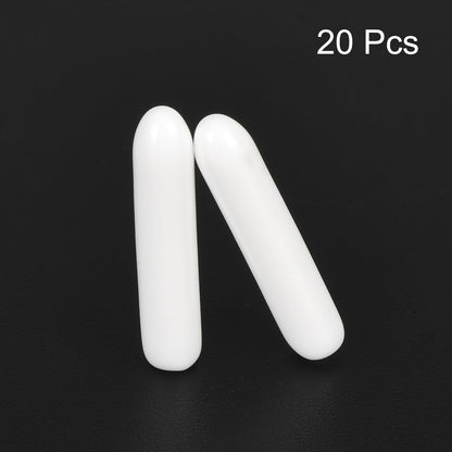20pcs Rubber End Caps 2mm ID Vinyl Round End Cap Cover Screw Thread Protectors White