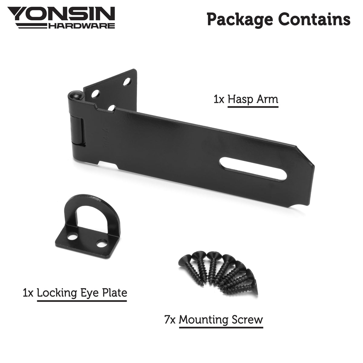 5" Door Padlock Safety Hasp Latch