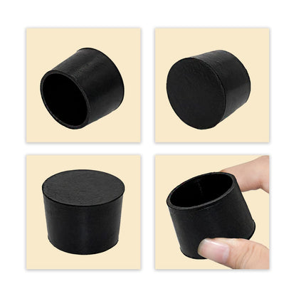 Furniture Table Covers Chair Leg Caps Round Black 38mm 1 (4 Count)