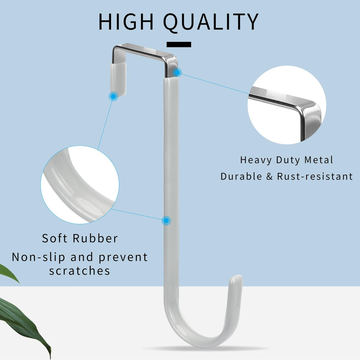 Over the Door Hooks (4 Count)