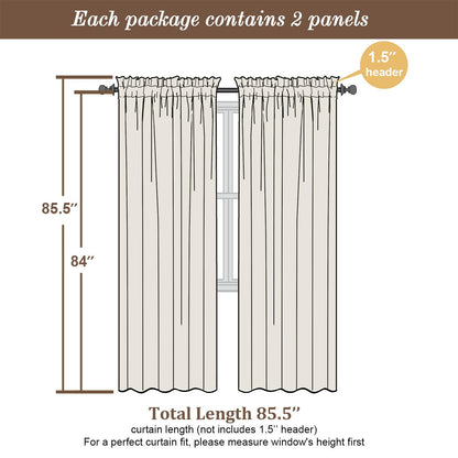 Light Green Sheer Curtains 84 Inches Long