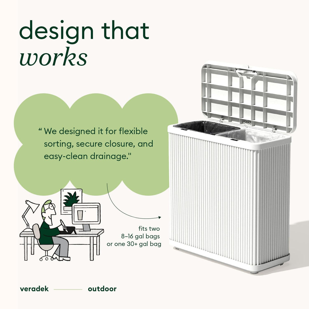 Tambour Waste Bin