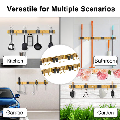 Mop Broom Holder Wall Mount (2 Count)