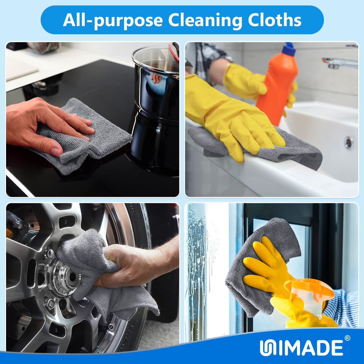 Microfiber Cleaning Cloth (20 Count)