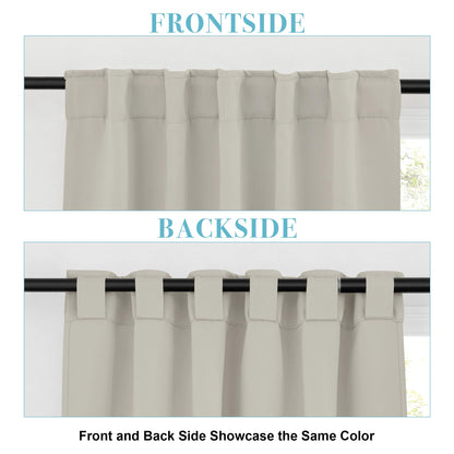 Blackout Curtains & Drapes for Bedroom 54 inches Long (2 Count)