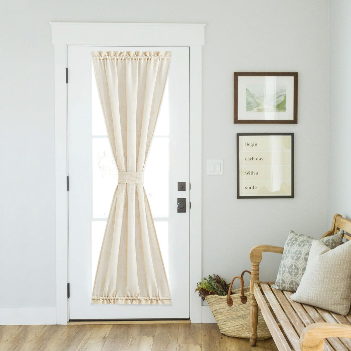 Side Door Front Curtains for Small Window