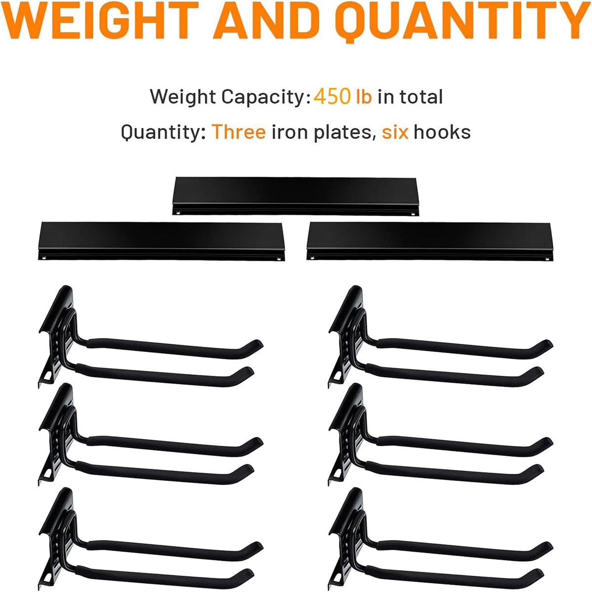 Garage Storage Organization Wall Mount Folding Chair Hangers