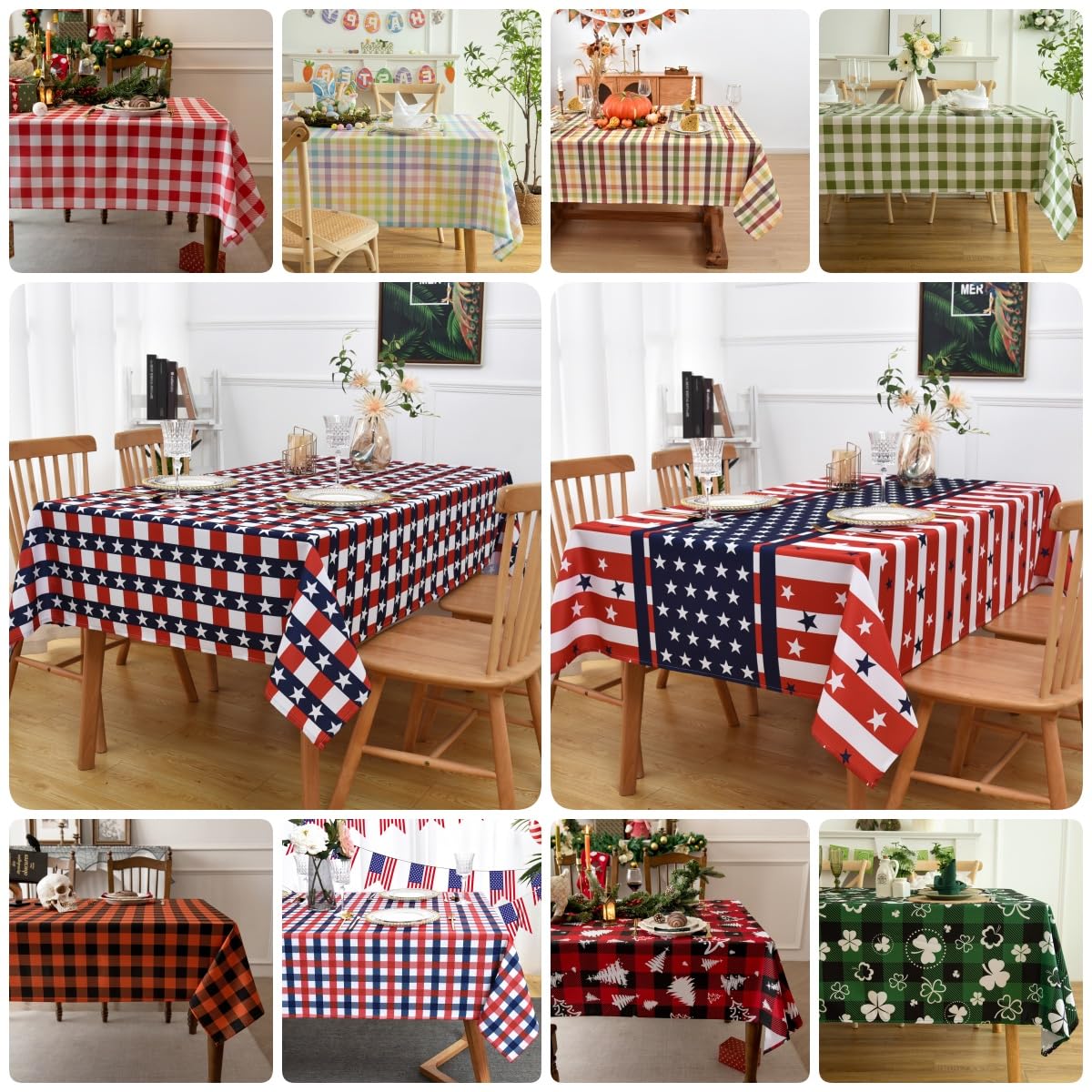 Waterproof Checkered Tablecloth Fabric