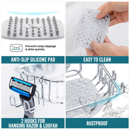Soap Dish Bar Soap Holder Suction Cup