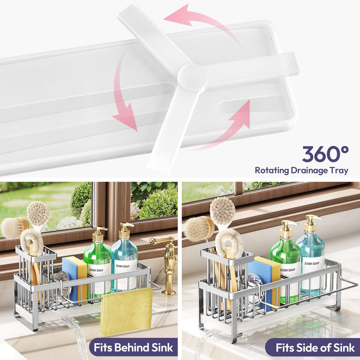 Sponge Holder for Kitchen Sink