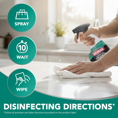 Disinfecting Granite & Stone Daily Cleaner and Sealer Kit (48 Fl Oz)