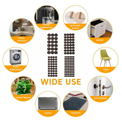 Felt Furniture Pads for Hardwood Floors 164 Piece (129 Count)