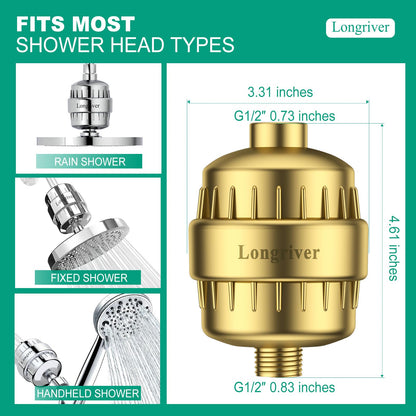 R7 Shower Filter High Put Shower Water Filter for Hard Water