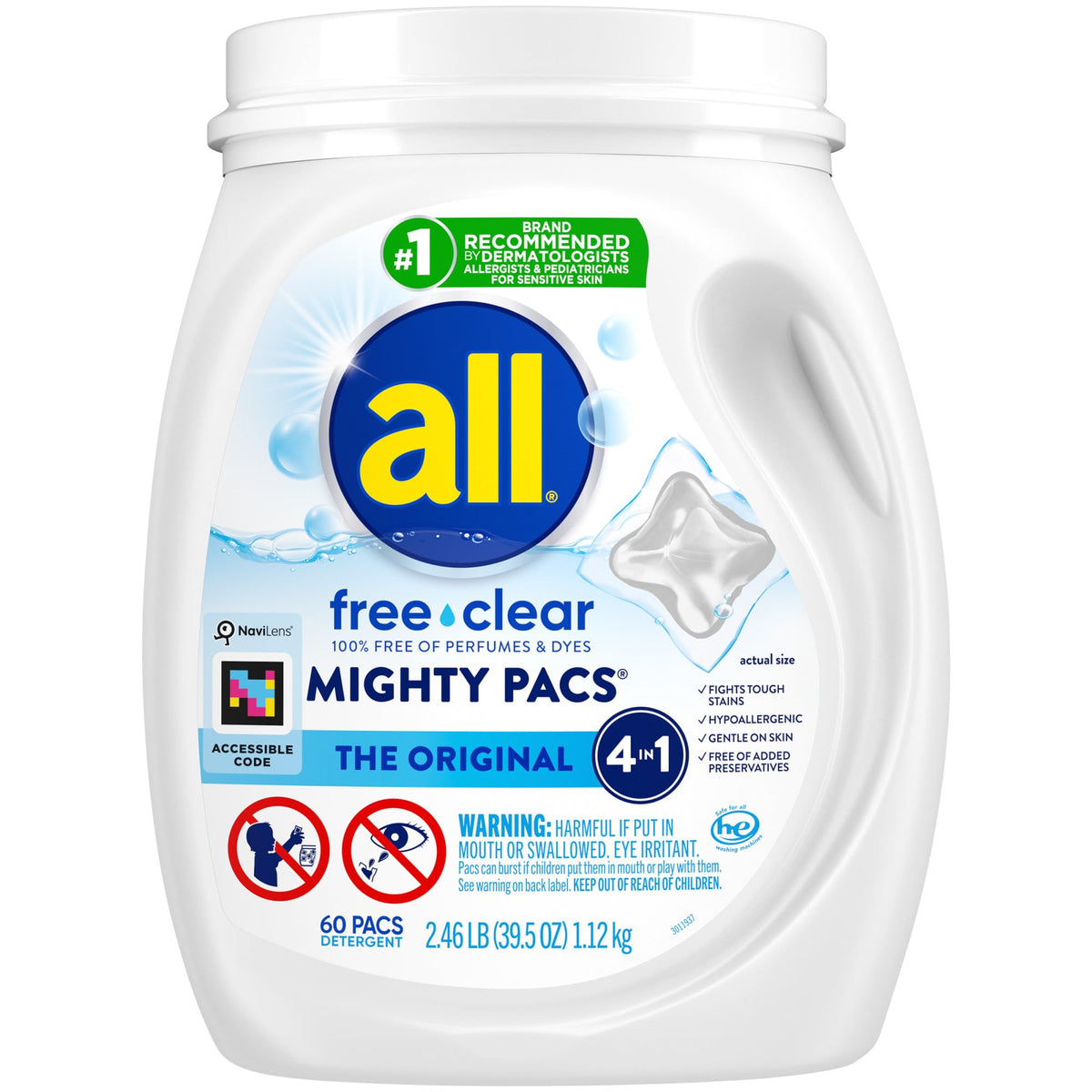 Unit Dose Laundry Detergent (60 Count)