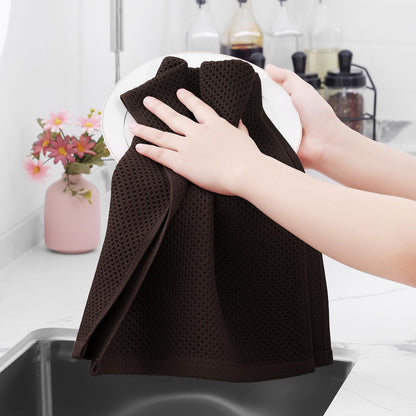 100% Cotton Waffle Weave Kitchen Dish Towels 24 (24 Count)
