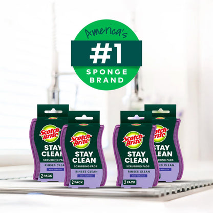Scotch Brite Dobie Stay Clean Scrubbers (8 Count)