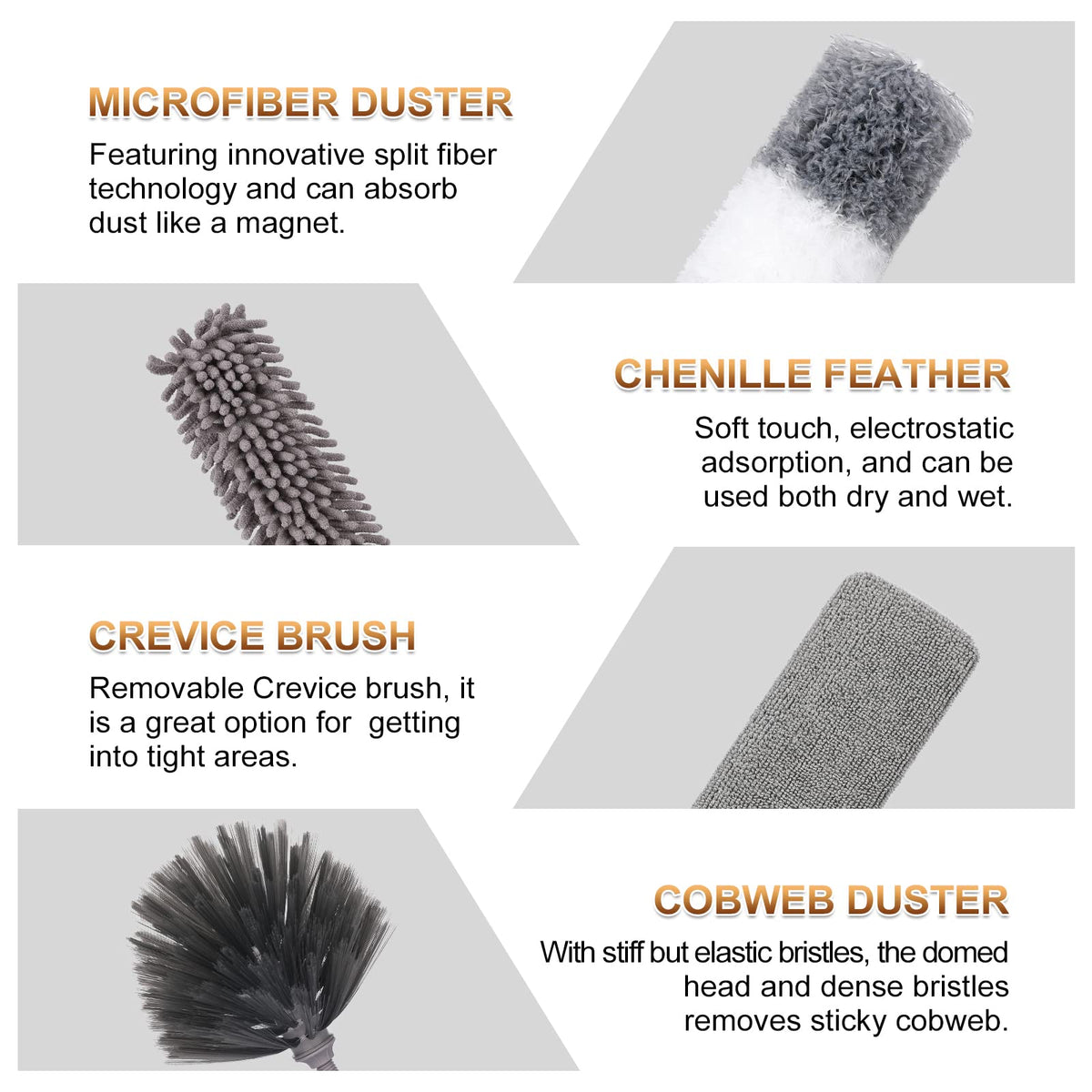 Microfiber Duster for Cleaning Fan (9 Count)