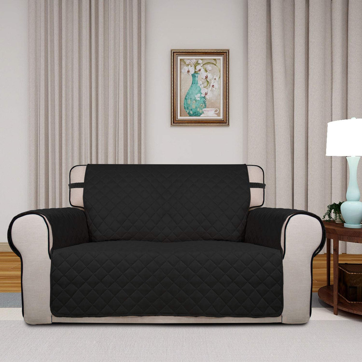 Reversible Quilted Couch Covers for Dogs Loveseat Sofa Cover 46.5”