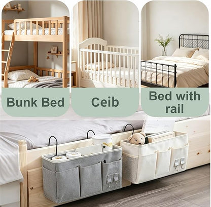1 Large + 1 Small Hanging Storage Organizer, Multi-Size No Drill Bedside Caddy, Household Classification Storage Organizer, Multi-scene Home Storage, Household Gift