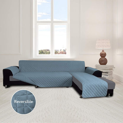 Reversible L Shape Sectional Couch Cover