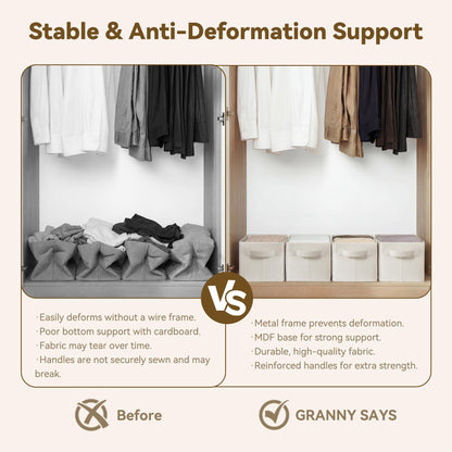 Storage Bins for Closet (2 Count)